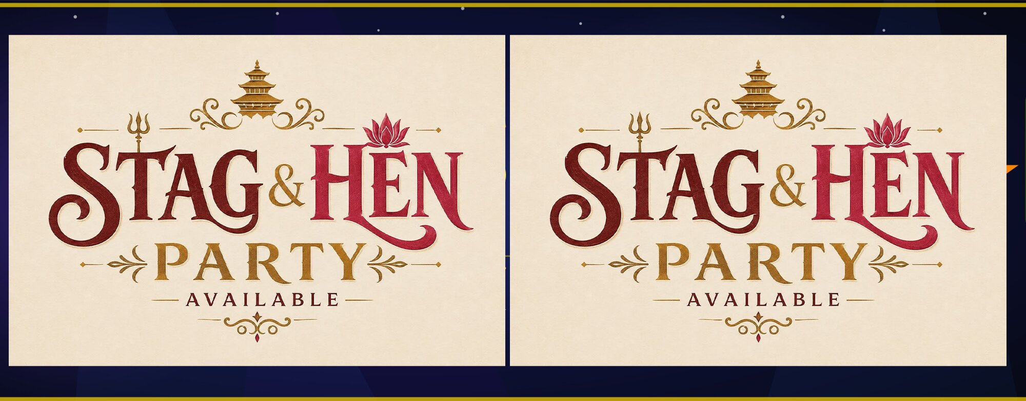 Stag & Hen Party Available